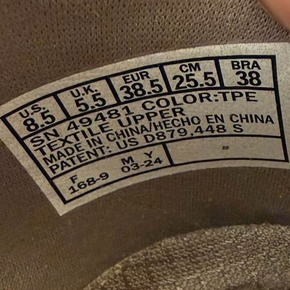 Skechers Shoes Womens 8.5 Seager Stat Memory Foam Slip Ons 49481 Taupe Fabric - Picture 8 of 8